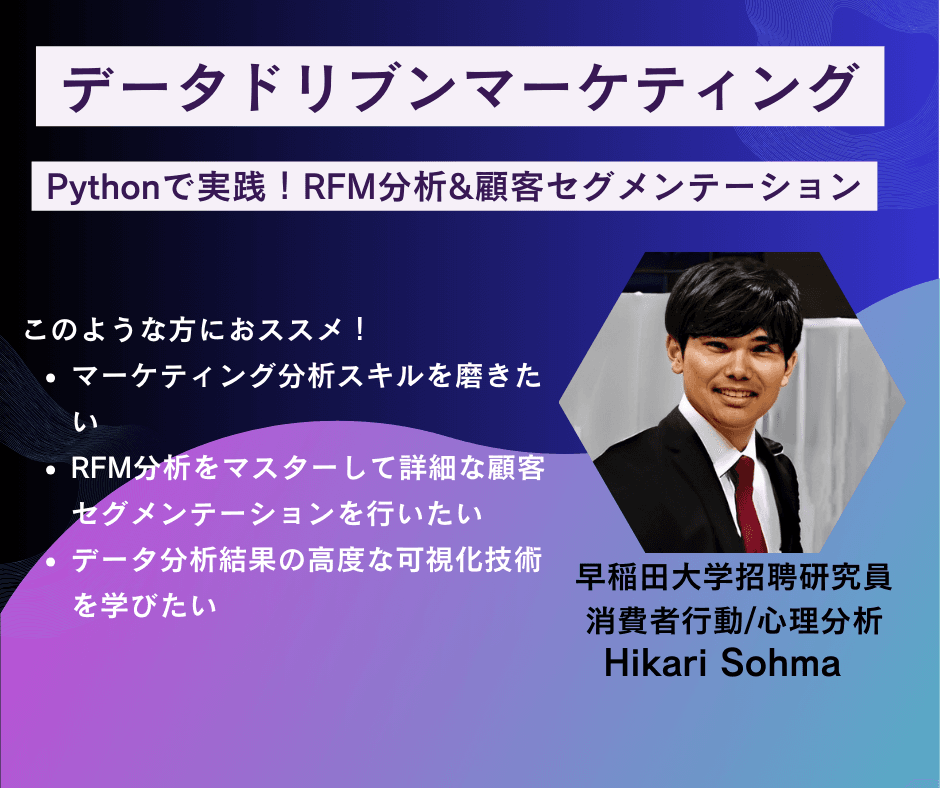 Pythonで実践！顧客セグメンテーションの秘訣：RFM分析から3Dビジュア